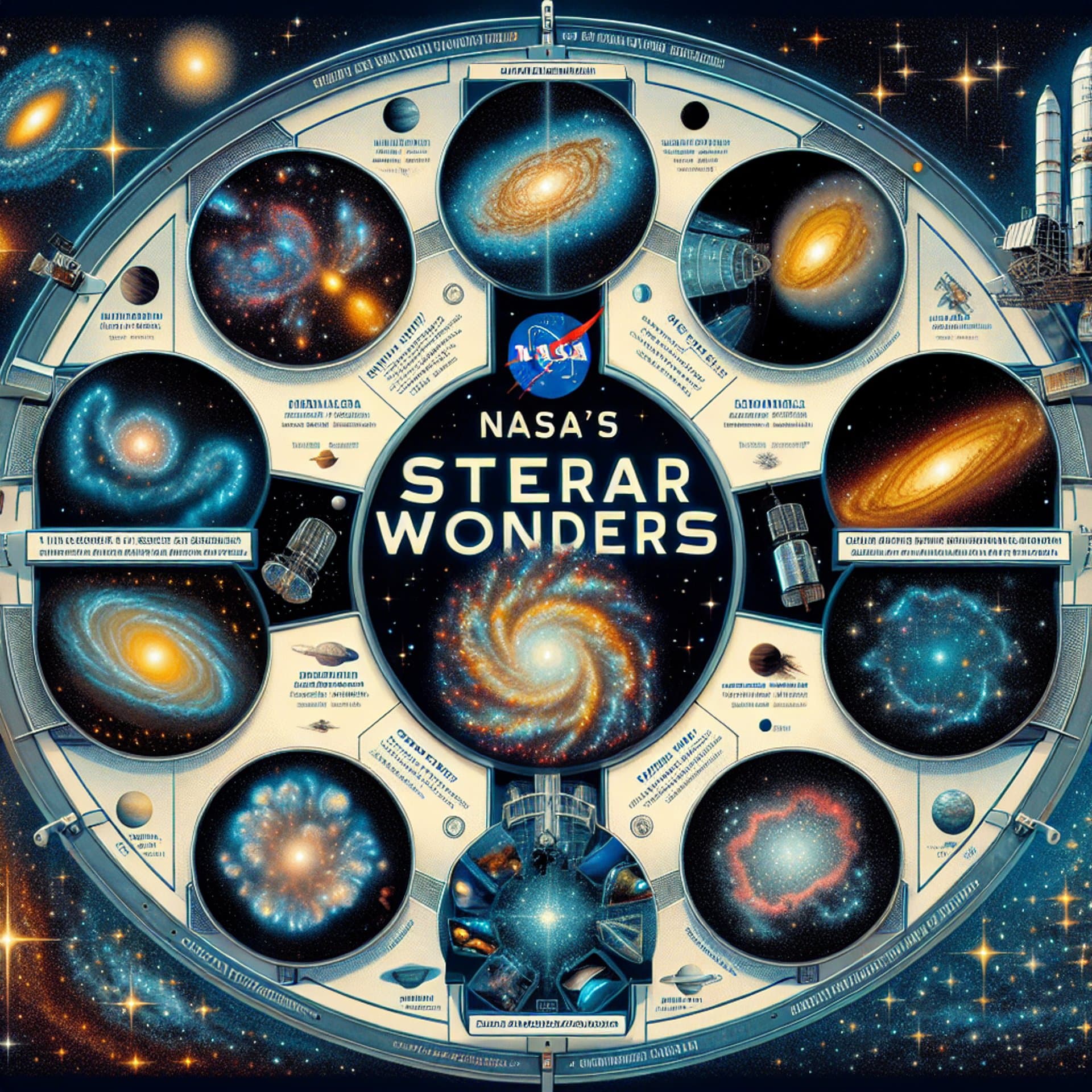 NASA Unveils 7 Stellar Wonders Captured by Advanced Imaging