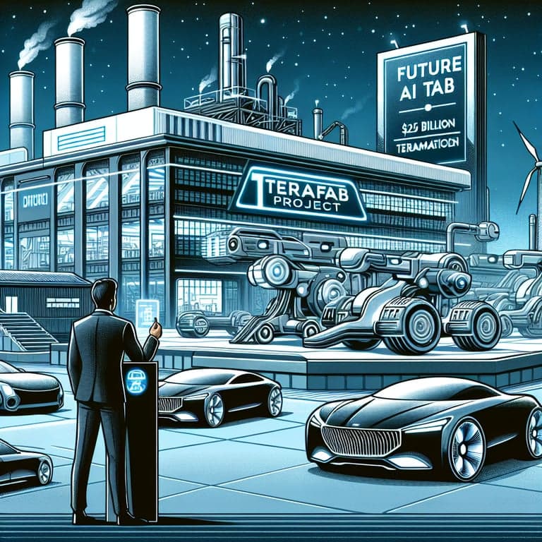Elon Musk Unveils Tesla's $25 Billion Terafab Project, Proclaims Future AI Dominance!